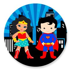 Painel Redondo 50x50 - Mulher Maravilha - PAINEL E CORES