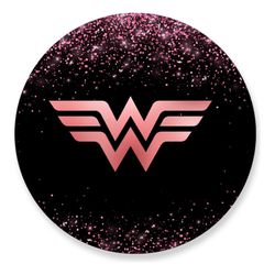 Painel Redondo 50x50 - Mulher Maravilha - PAINEL E CORES