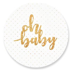 Painel Redondo 50x50 - Oh Baby - PAINEL E CORES