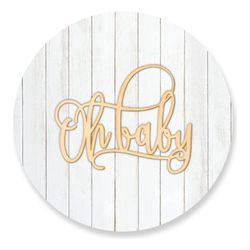 Painel Redondo 50x50 - Oh Baby - PAINEL E CORES