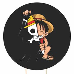 Painel Redondo 50x50 - One Piece - PAINEL E CORES