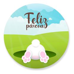 Painel Redondo 50x50 - Páscoa - PAINEL E CORES