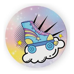 Painel Redondo 50x50 - Patins - PAINEL E CORES