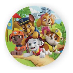 Painel Redondo 50x50 - Patrulha Canina - PAINEL E CORES