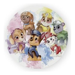 Painel Redondo 50x50 - Patrulha Canina - PAINEL E CORES