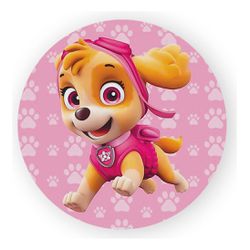 Painel Redondo 50x50 - Patrulha Canina - PAINEL E CORES