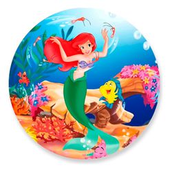 Painel Redondo 50x50 - Pequena Sereia - PAINEL E CORES