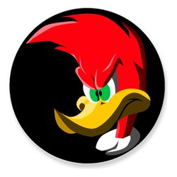 Painel Redondo 50x50 - Pica Pau - PAINEL E CORES