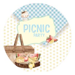 Painel Redondo 50x50 - Picnic - PAINEL E CORES