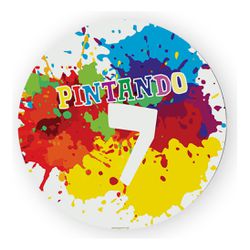 Painel Redondo 50x50 - Pintando o 7 - PAINEL E CORES