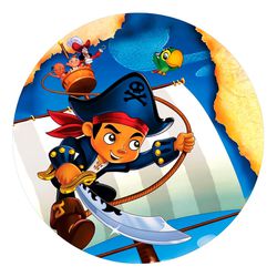 Painel Redondo 50x50 - Piratas - PAINEL E CORES