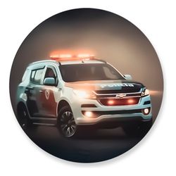 Painel Redondo 50x50 - Polícia - PAINEL E CORES