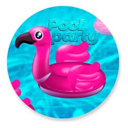 Painel Redondo 50x50 - Pool Party - PAINEL E CORES
