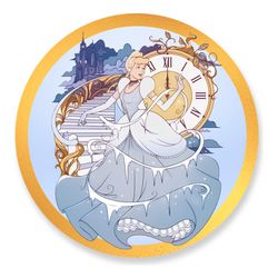 Painel Redondo 50x50 - Princesas - PAINEL E CORES