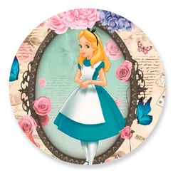 Painel Redondo 50x50 - Princesas - PAINEL E CORES