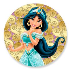 Painel Redondo 50x50 - Princesas - PAINEL E CORES