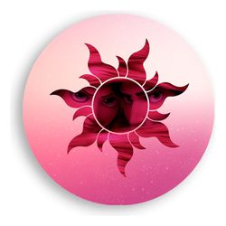 Painel Redondo 50x50 - Rapunzel - PAINEL E CORES