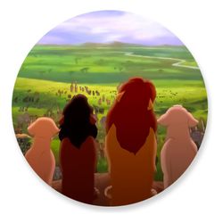 Painel Redondo 50x50 - Rei Leão - PAINEL E CORES