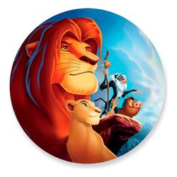 Painel Redondo 50x50 - Rei Leão - PAINEL E CORES