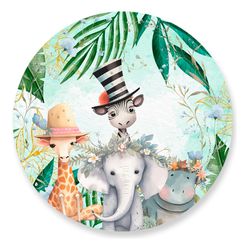 Painel Redondo 50x50 - Safari - PAINEL E CORES