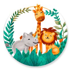 Painel Redondo 50x50 - Safari - PAINEL E CORES