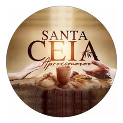 Painel Redondo 50x50 - Santa Ceia - PAINEL E CORES