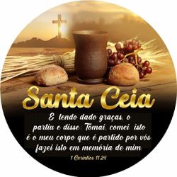 Painel Redondo 50x50 - Santa Ceia - PAINEL E CORES