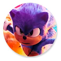 Painel Redondo 50x50 - Sonic - PAINEL E CORES