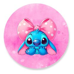 Painel Redondo 50x50 - Stitch - PAINEL E CORES