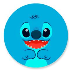 Painel Redondo 50x50 - Stitch - PAINEL E CORES