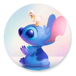 Painel Redondo 50x50 - Stitch - PAINEL E CORES