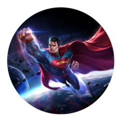 Painel Redondo 50x50 - Superman - PAINEL E CORES