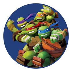 Painel Redondo 50x50 - Tartarugas Ninja - PAINEL E CORES