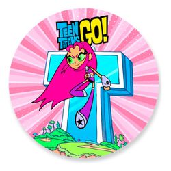 Painel Redondo 50x50 - Teen Titans - PAINEL E CORES