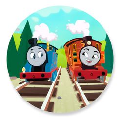 Painel Redondo 50x50 - Thomas e Friends - PAINEL E CORES