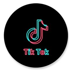 Painel Redondo 50x50 - Tik Tok - PAINEL E CORES