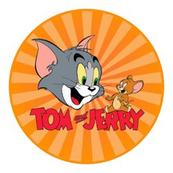 Painel Redondo 50x50 - Tom e Jerry - PAINEL E CORES