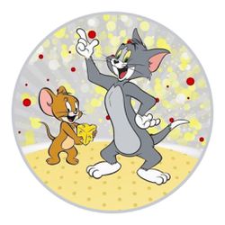 Painel Redondo 50x50 - Tom e Jerry - PAINEL E CORES