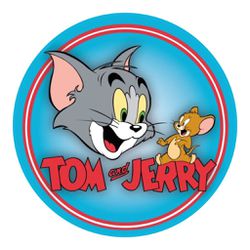Painel Redondo 50x50 - Tom e Jerry - PAINEL E CORES