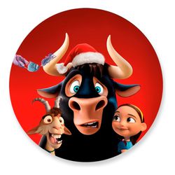 Painel Redondo 50x50 - Touro Ferdinand - PAINEL E CORES