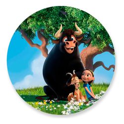 Painel Redondo 50x50 - Touro Ferdinand - PAINEL E CORES