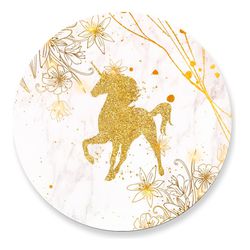 Painel Redondo 50x50 - Unicórnio - PAINEL E CORES