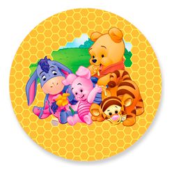 Painel Redondo 50x50 - Ursinho Puff - PAINEL E CORES