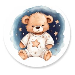 Painel Redondo 50x50 - Urso - PAINEL E CORES