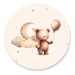 Painel Redondo 50x50 - Urso - PAINEL E CORES