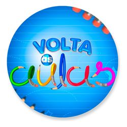 Painel Redondo 50x50 - Volta às Aulas - PAINEL E CORES