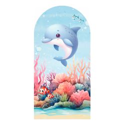 Painel Romano 2x1 - Fundo do Mar - PAINEL E CORES