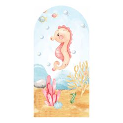 Painel Romano 2x1 - Fundo do Mar - PAINEL E CORES