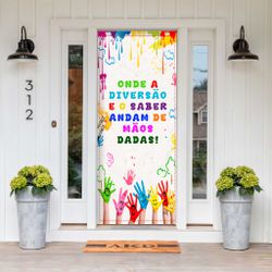 Capa De Porta Para Decoração Volta as Aulas 7 - Painel de Festa Loja Oficial