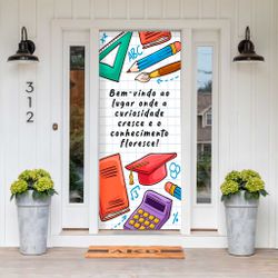 Capa De Porta Para Decoração Volta as Aulas 8 - Painel de Festa Loja Oficial